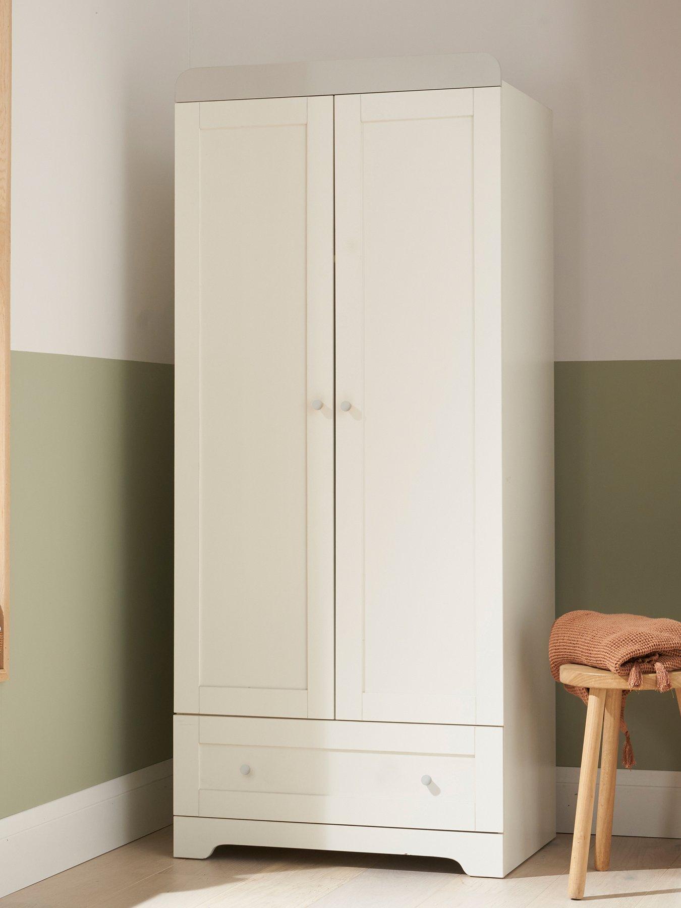 Product photograph of Tutti Bambini Rio Wardrobe - White Dove Grey from very.co.uk