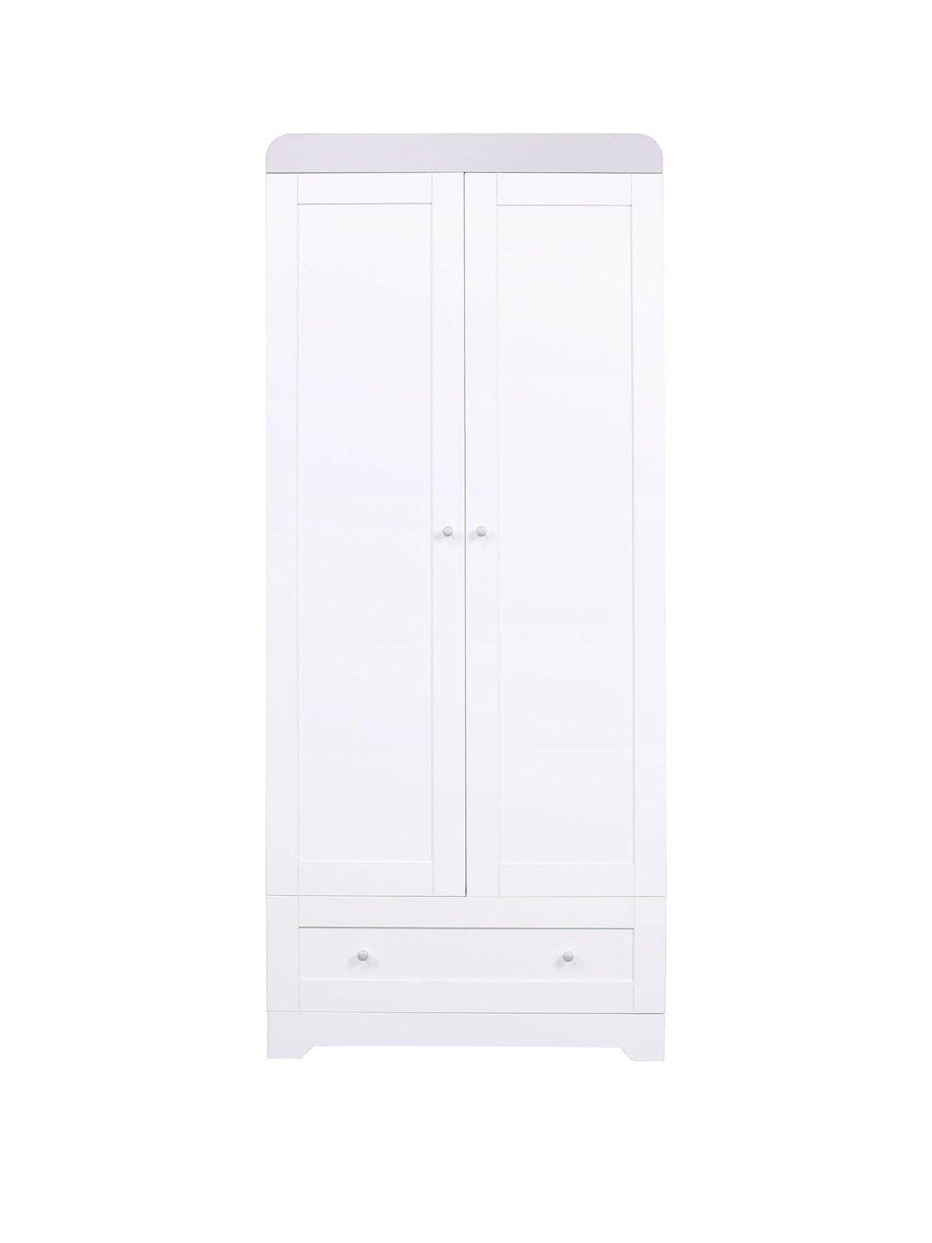 Product photograph of Tutti Bambini Rio Wardrobe - White Dove Grey from very.co.uk