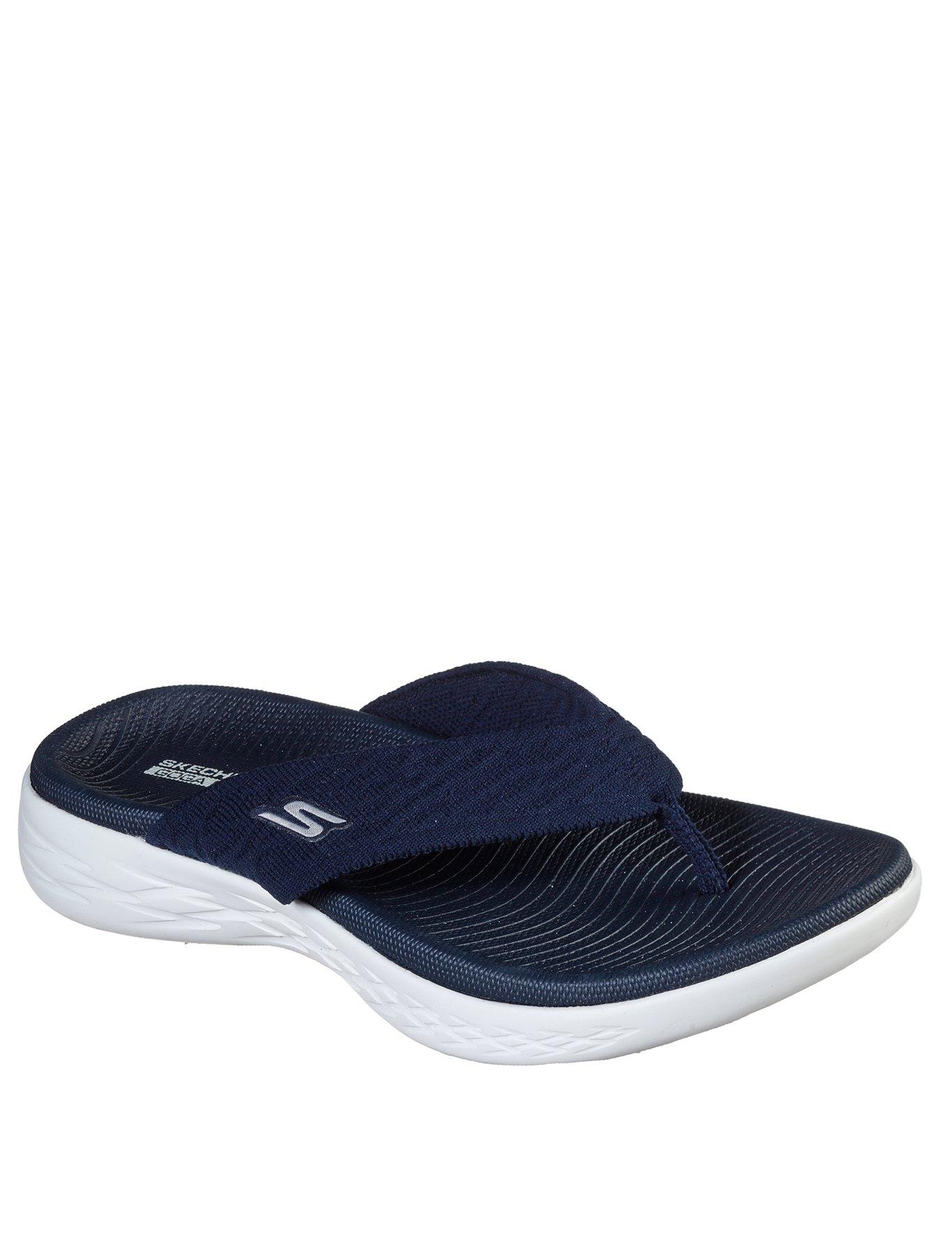 Skechers On-the-go 600 Flip Flops - Navy | very.co.uk