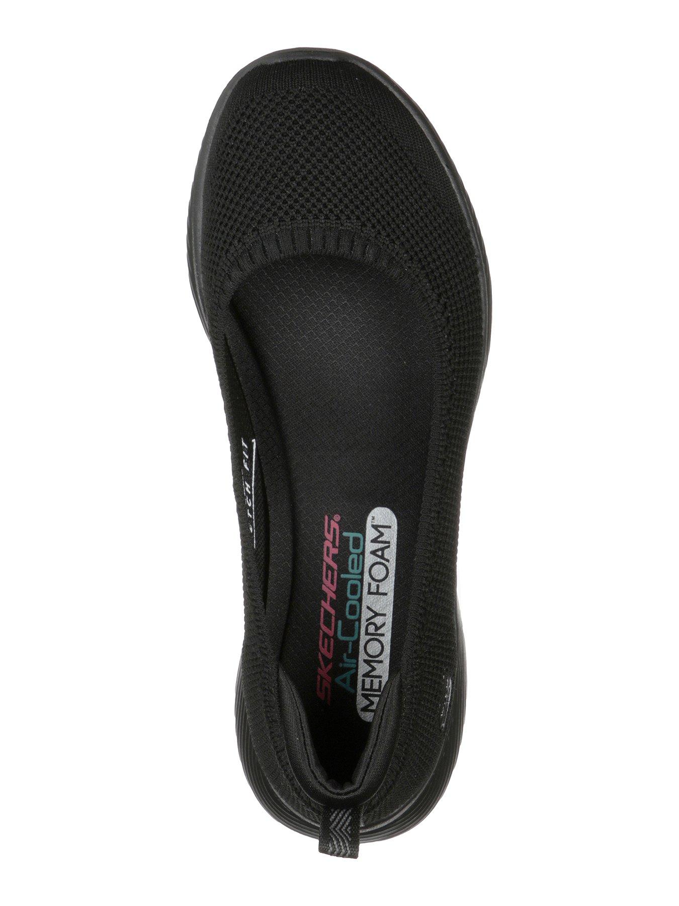 eksekverbar i gang National folketælling Skechers Microburst 2.0 Wide Fit Ballerina Shoes - Black | very.co.uk