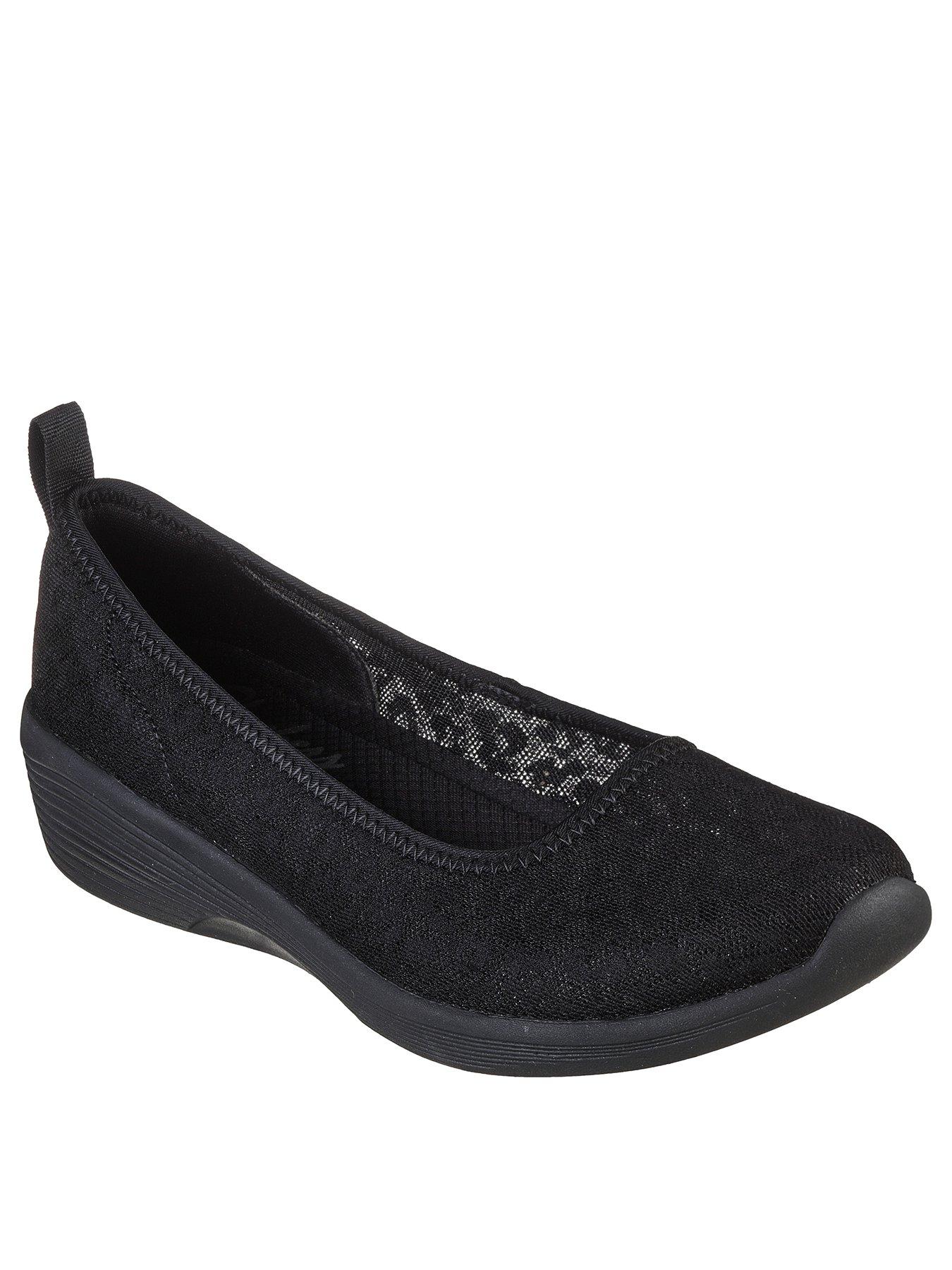 skechers black ballet shoes