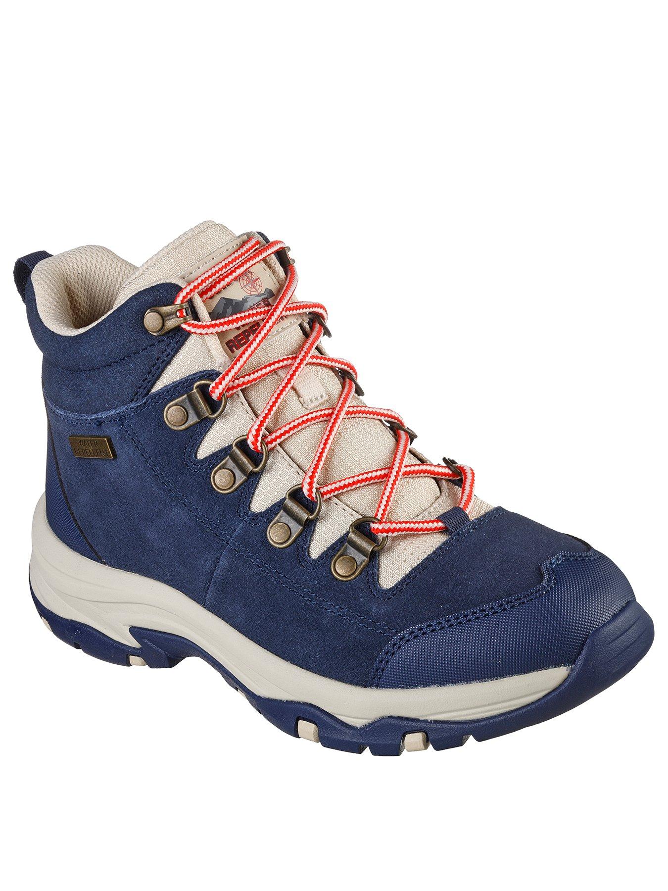 skechers navy ankle boots