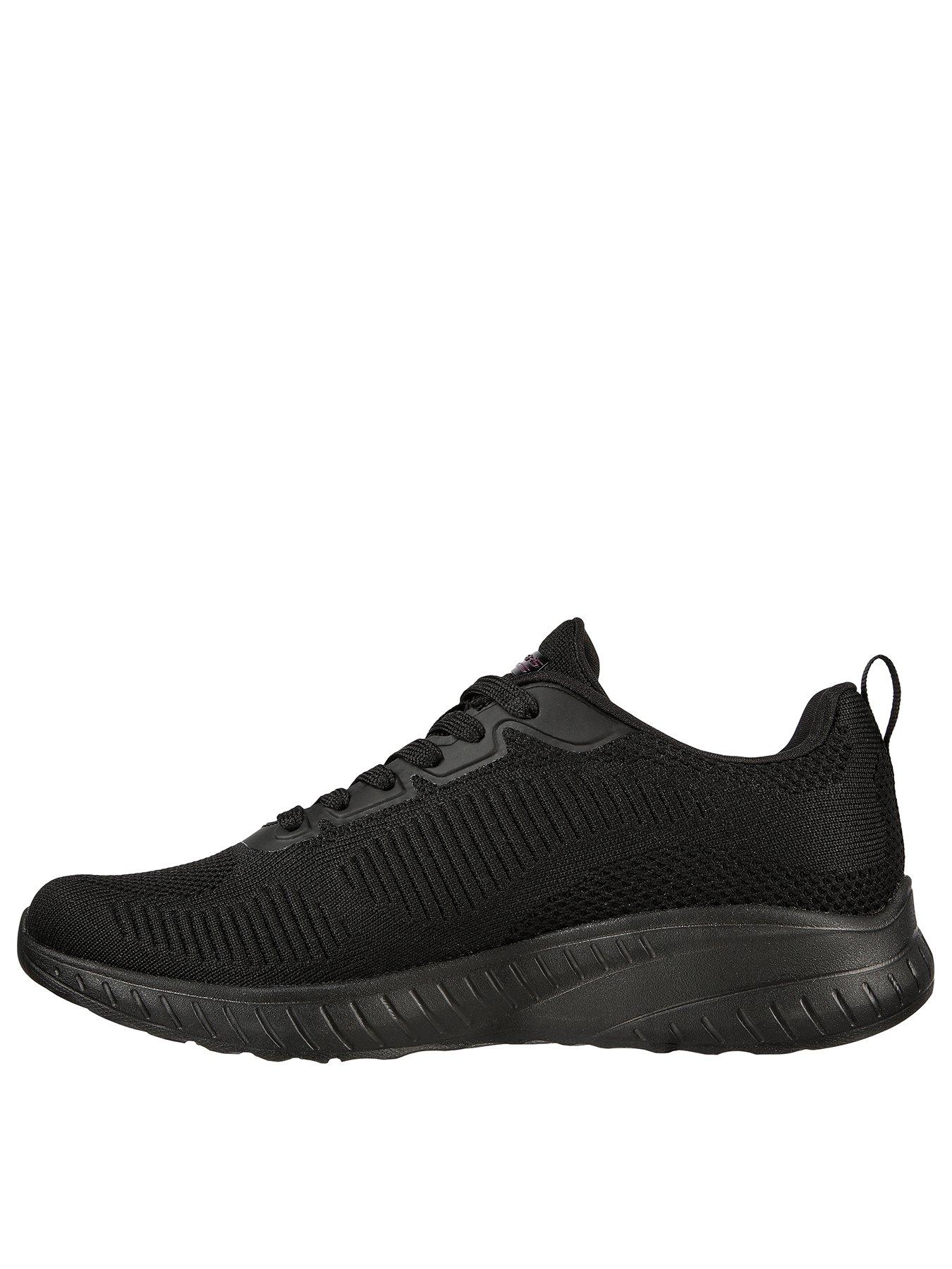 Image 2 of 4 of Skechers Bobs Squad Chaos Knitted Trainer - Black