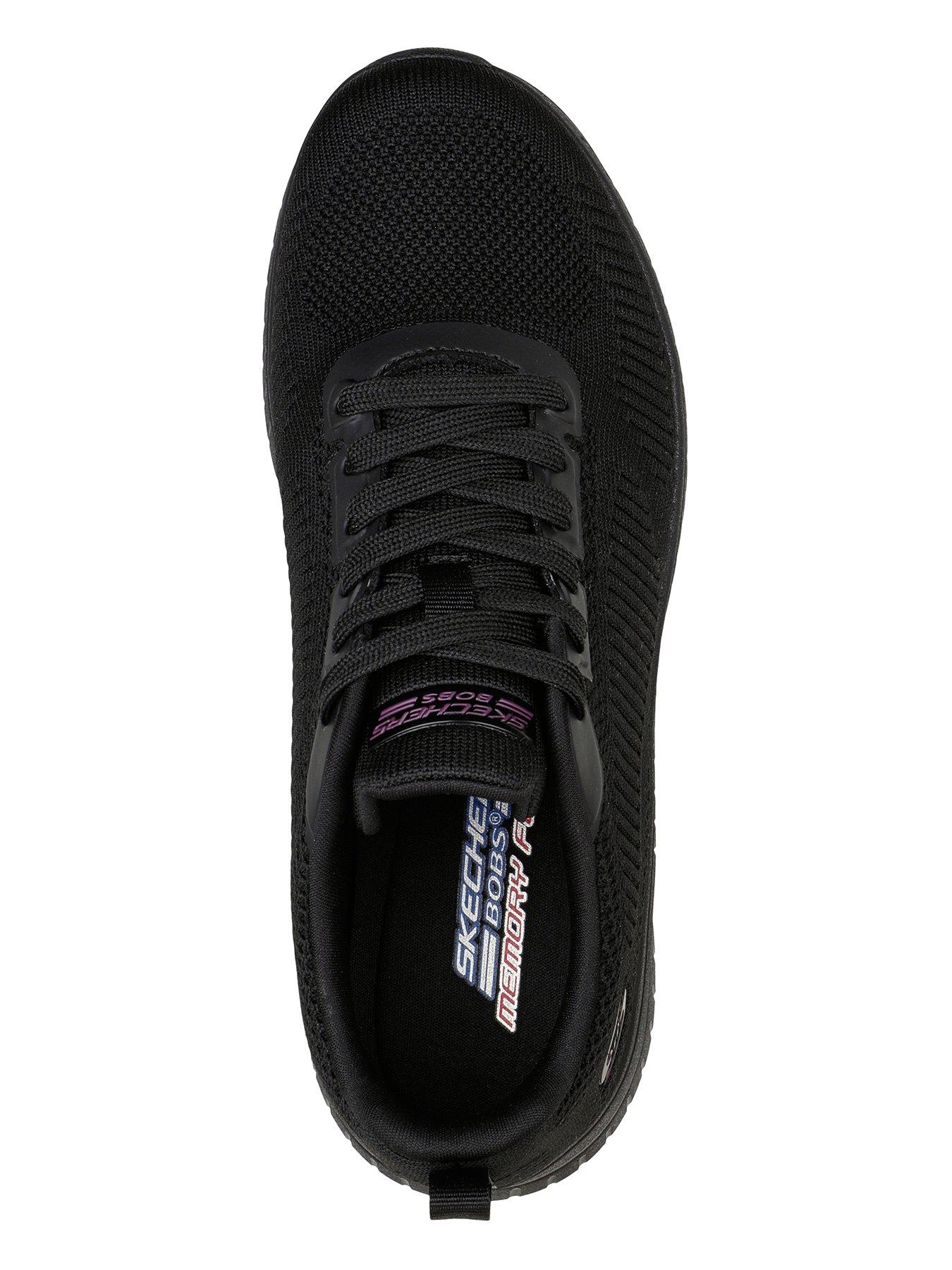 Image 3 of 4 of Skechers Bobs Squad Chaos Knitted Trainer - Black