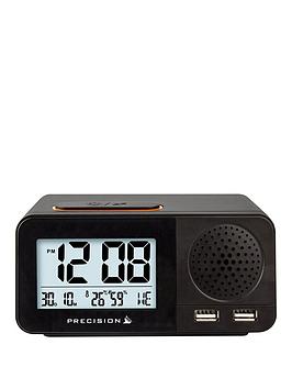 Product photograph of Precision Lcd Digital Display Alarm Clock from very.co.uk