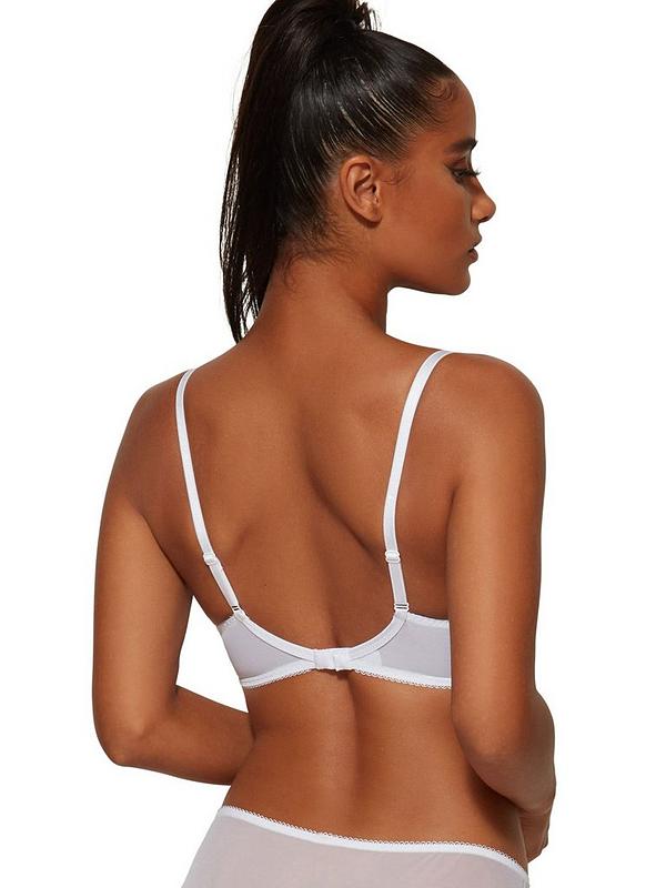 Superboost Lace Padded Plunge Bra - White