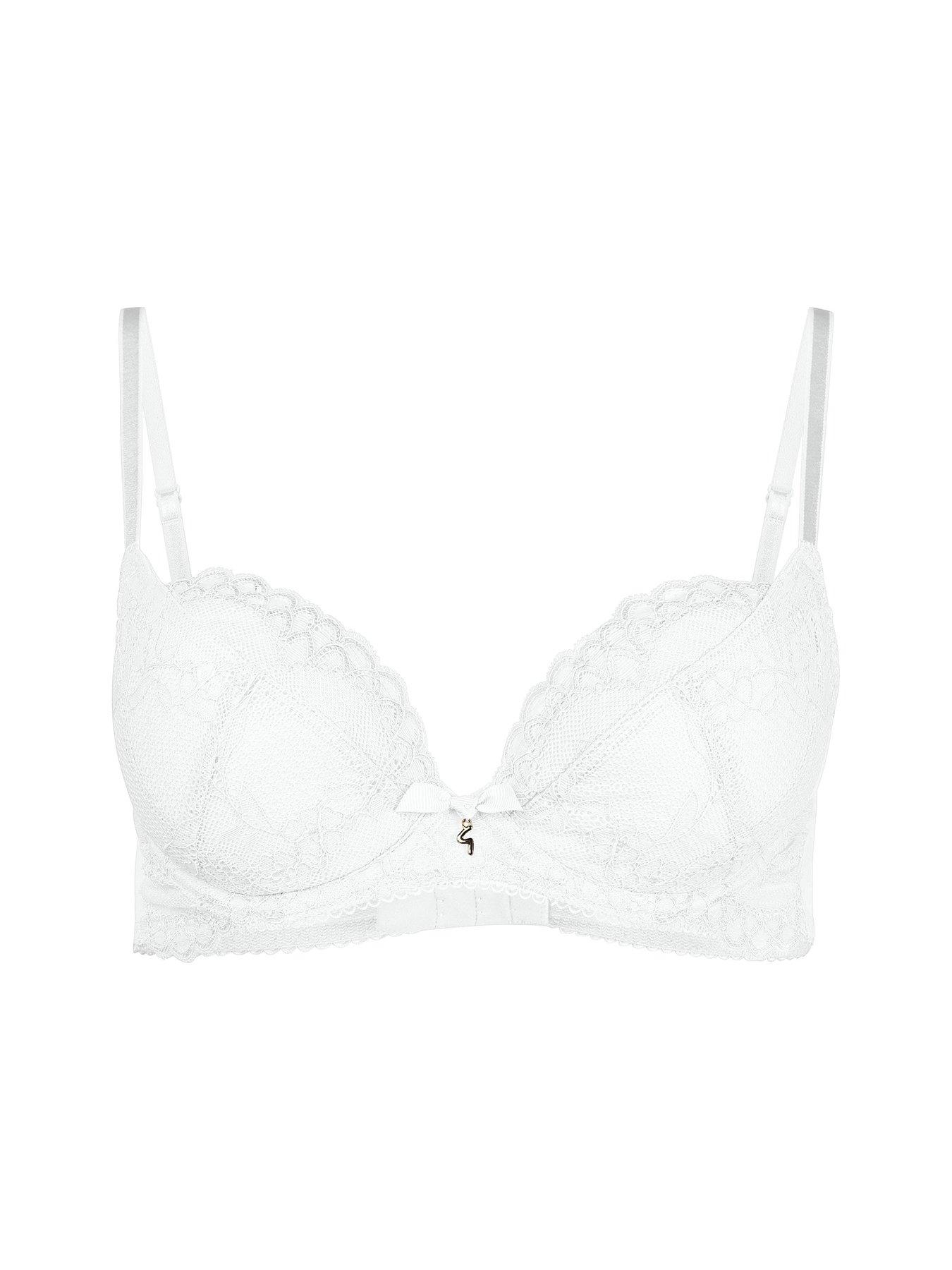 Image 5 of 5 of Gossard Superboost Lace Padded Plunge Bra&nbsp;- White
