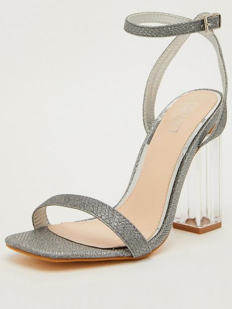 quiz-glitter-clear-heel-sandals