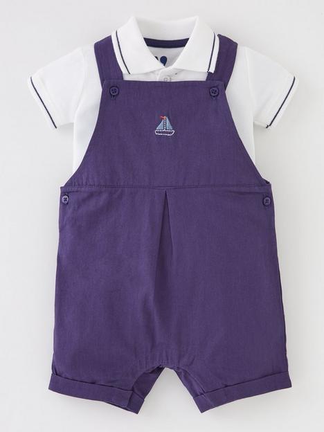 mini-v-by-very-boys-shortie-dungaree-and-polo-bodysuit-set