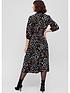  image of fig-basil-button-front-printed-shirt-dress-multianimal