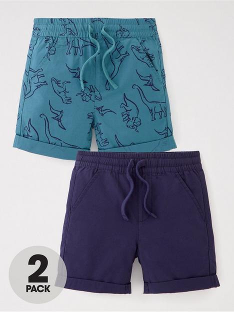 mini-v-by-very-boys-woven-dino-print-shorts-2-pack-multinbsp