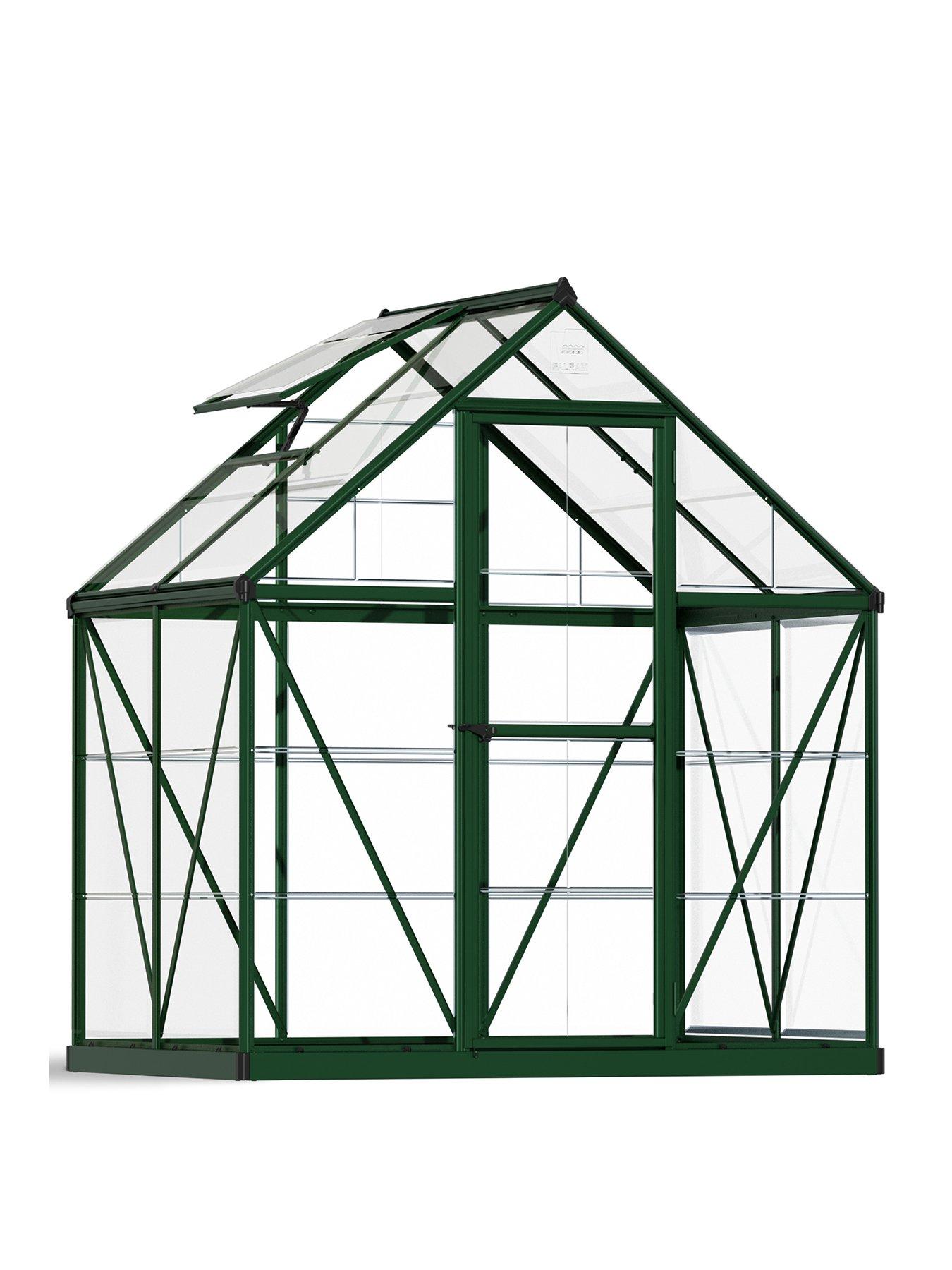 Product photograph of Canopia By Palram Harmony 6x4 - Greenhouse from very.co.uk