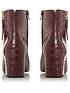  image of dune-london-orlla-jl-leather-side-zip-heeled-ankle-boots-burgundy