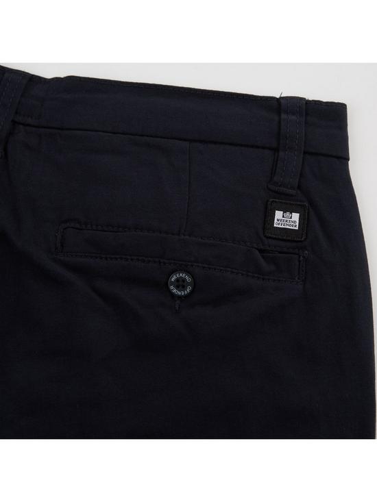 stillFront image of weekend-offender-woven-chino-shorts-navy