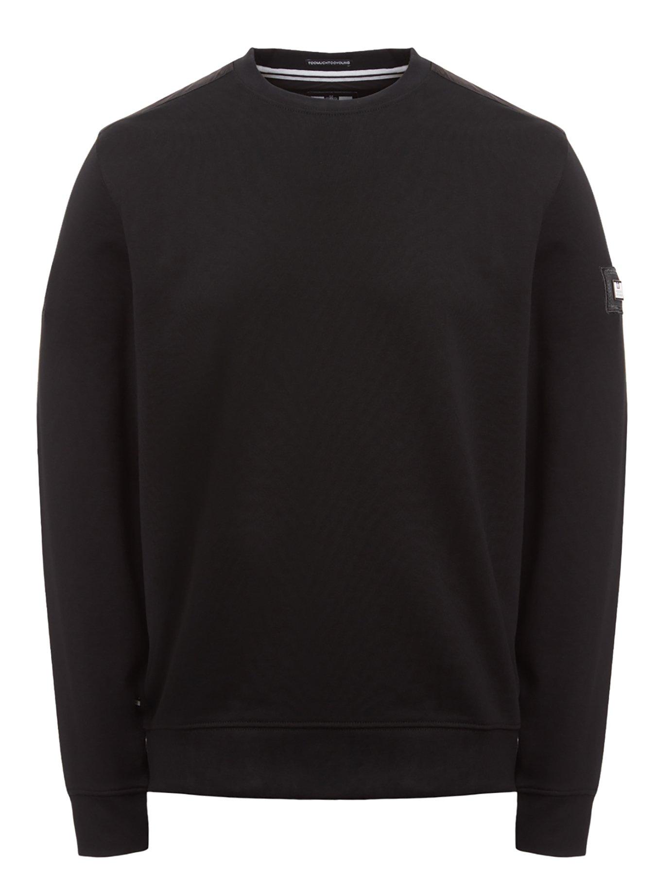  Classic Sweat With Ripstop Overlay - Black