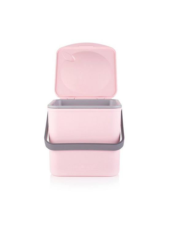 stillFront image of minky-food-waste-caddy-pastel-pink