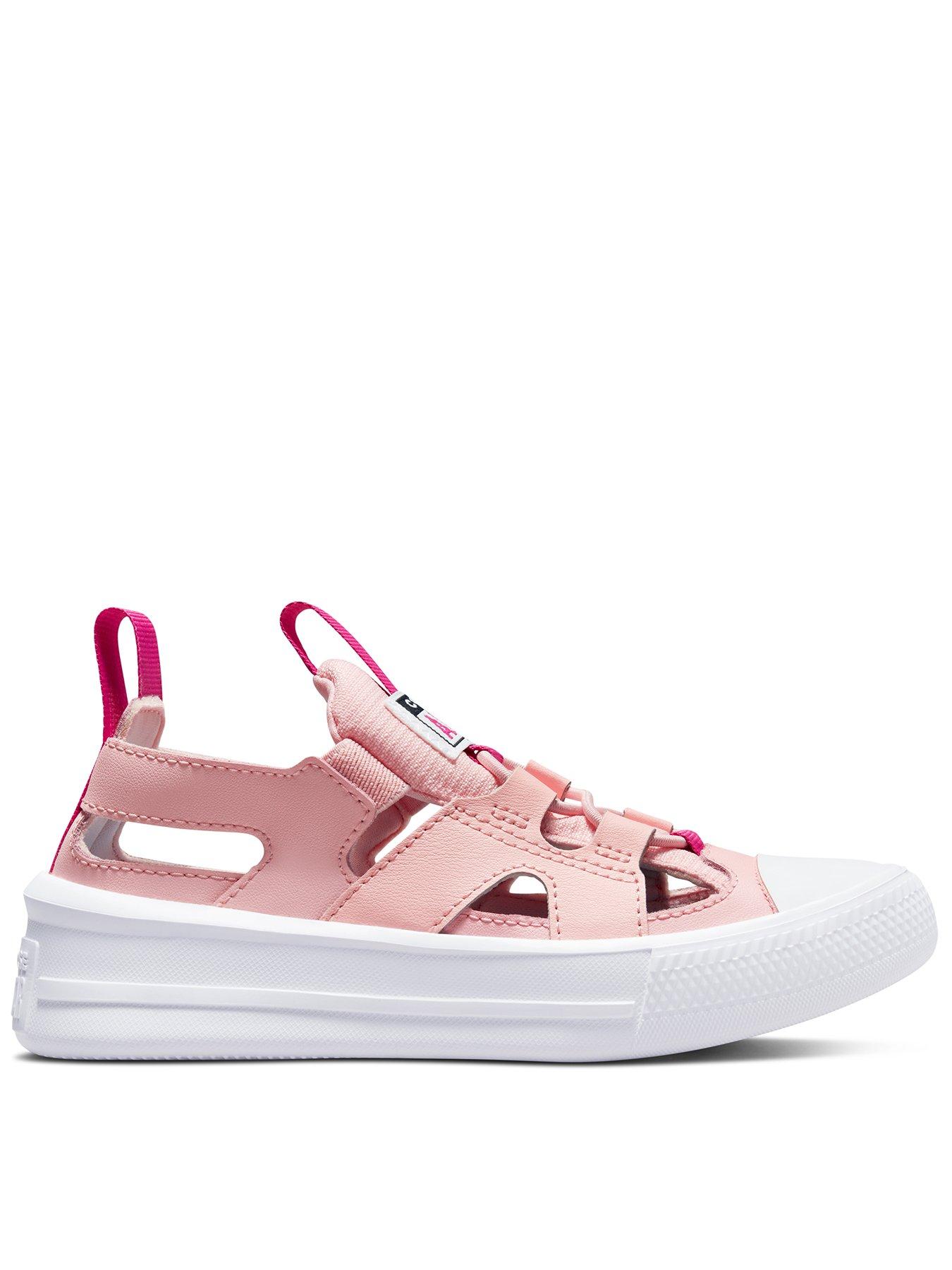 Converse top sandals pink