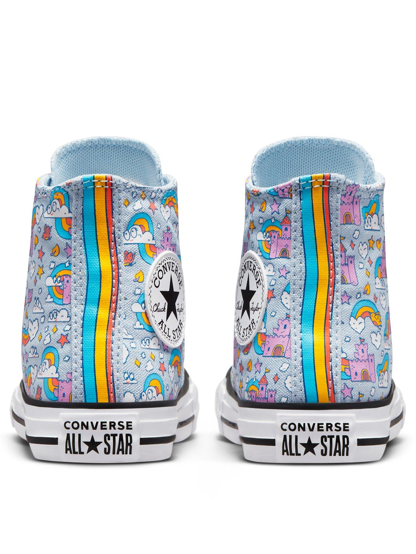 rainbow converse trainers