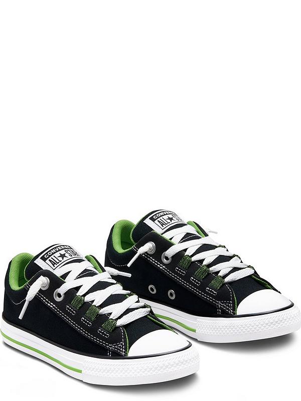 Converse Chuck Taylor All Star Childrens Street Lace Loop Trainers - Black  