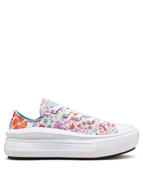 converse-chuck-taylor-all-star-ox-childrens-girls-move-paper-floral-print-platform-trainers--multi