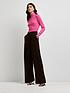  image of river-island-wide-rib-roll-neck-top-pink