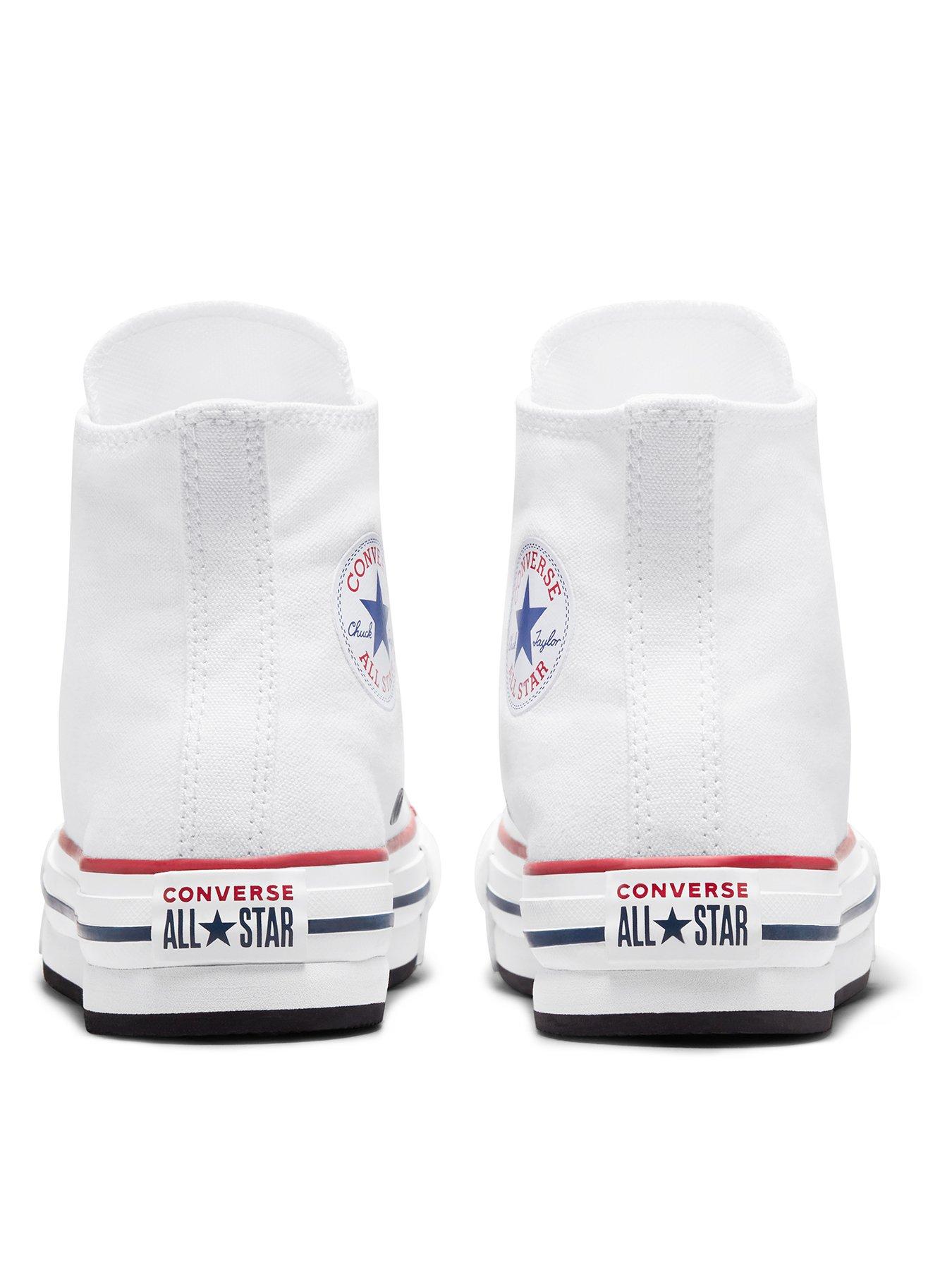 stillFront image of converse-junior-girls-eva-lift-canvas-hi-top-trainers-white