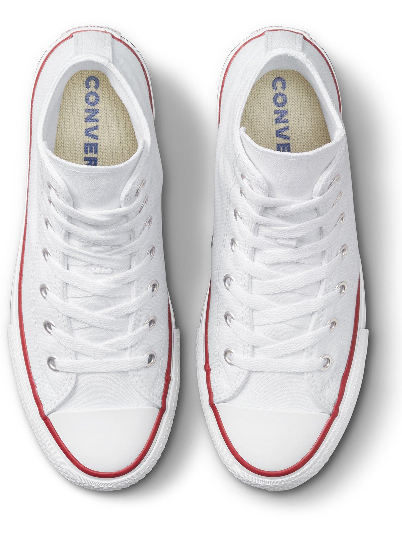  image of converse-junior-girls-eva-lift-canvas-hi-top-trainers-white