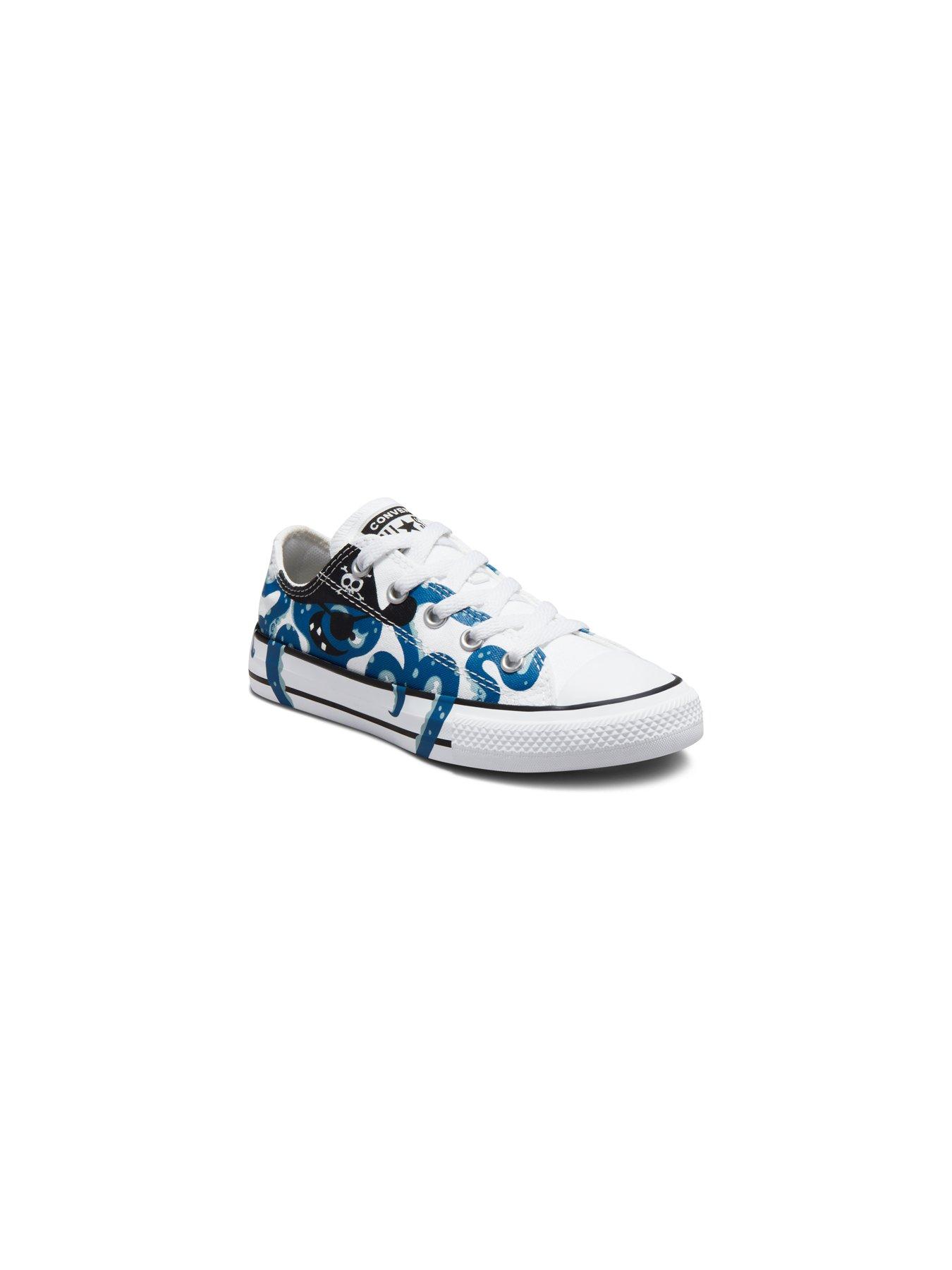Trainers Chuck Taylor All Star Ox Childrens Boys Octopirate Print Trainers -White/Multi
