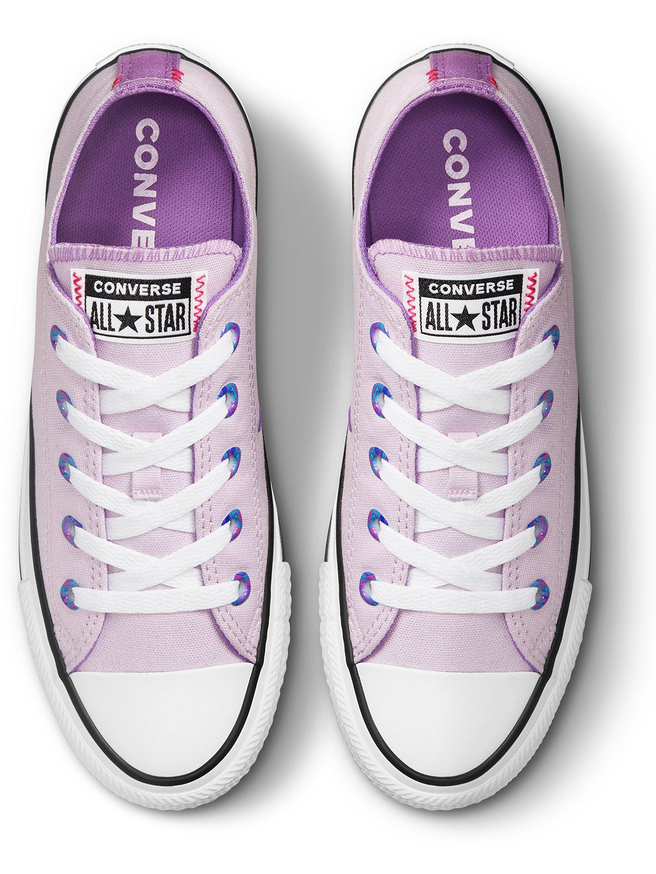 Trainers Chuck Taylor All Star Ox Junior Girls Color Pop Trainers -Purple