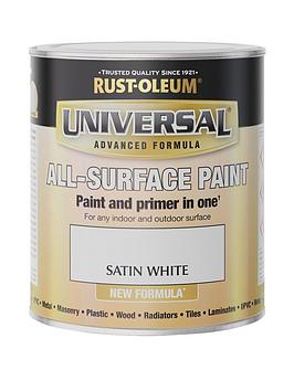 Product photograph of Rust-oleum Universal All-surface Satin Finish Paint Ndash White from very.co.uk