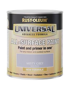 Product photograph of Rust-oleum Universal All-surface Satin Finish Paint Ndash Misty Grey from very.co.uk