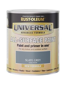 Product photograph of Rust-oleum Universal All-surface Gloss Finish Paint Ndash Slate Grey from very.co.uk