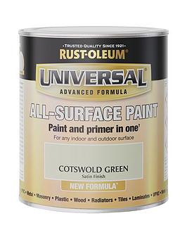 Product photograph of Rust-oleum Universal All-surface Satin Finish Paint Ndash Cotswold Green from very.co.uk