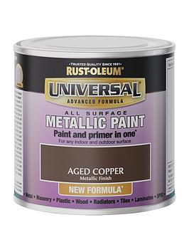 Product photograph of Rust-oleum Universal All-surface Metallic Paint Ndash Aged Copper from very.co.uk