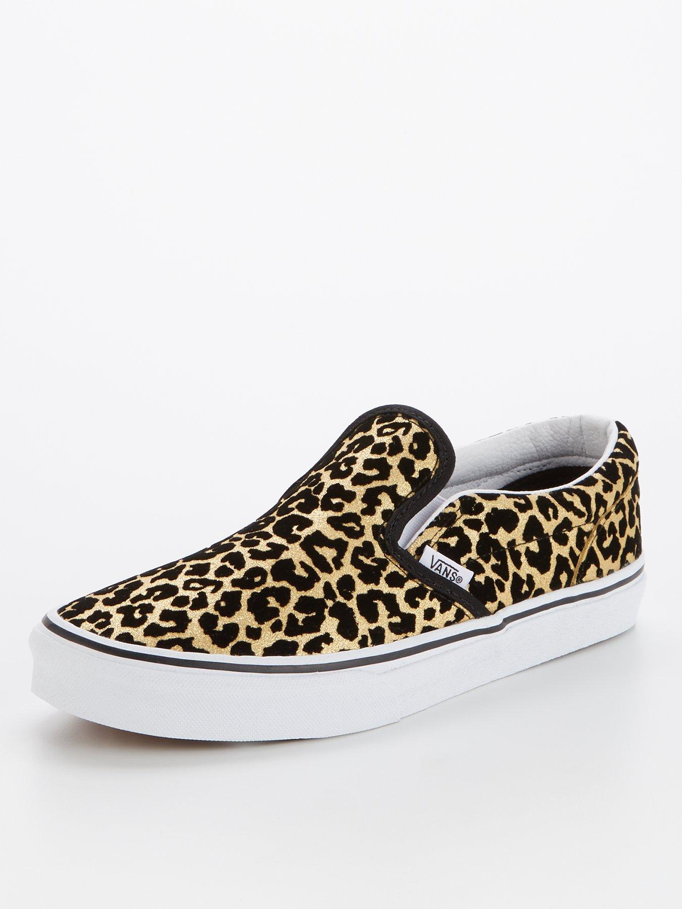 Leopard print slip hot sale on vans uk