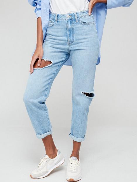v-by-very-mom-high-waist-jean-with-side-rips-light-wash