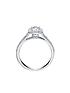  image of created-brilliance-cynthia-created-brilliancetradenbsp9ct-white-gold-070ct-lab-grown-halo-diamond-engagement-ring