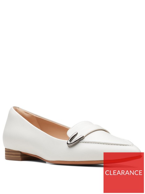 clarks-laina15-buckle-shoes-white-leather