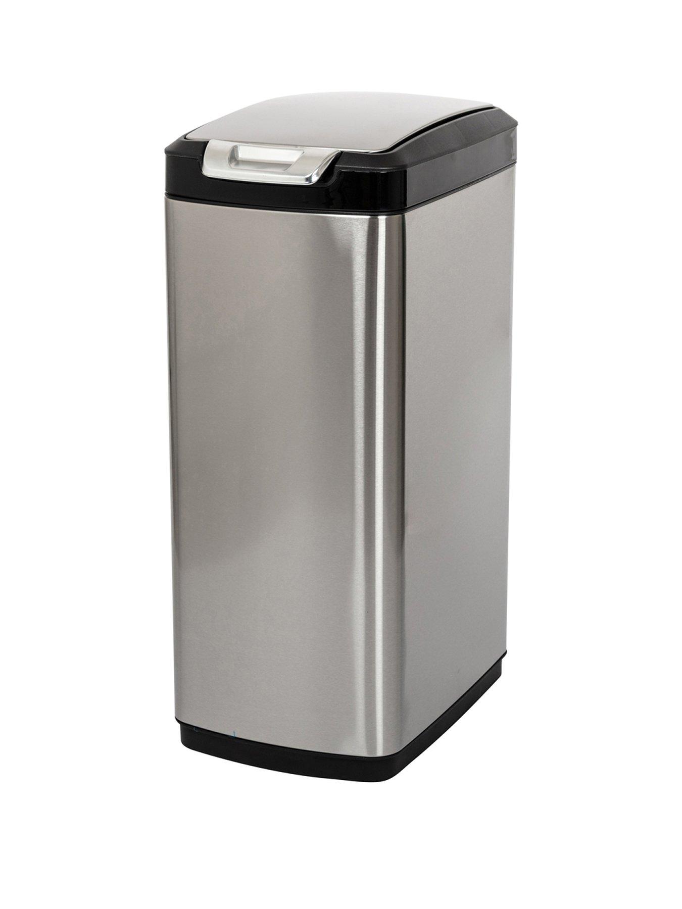 Product photograph of Addis Slim Touch Top Waste Bin from very.co.uk