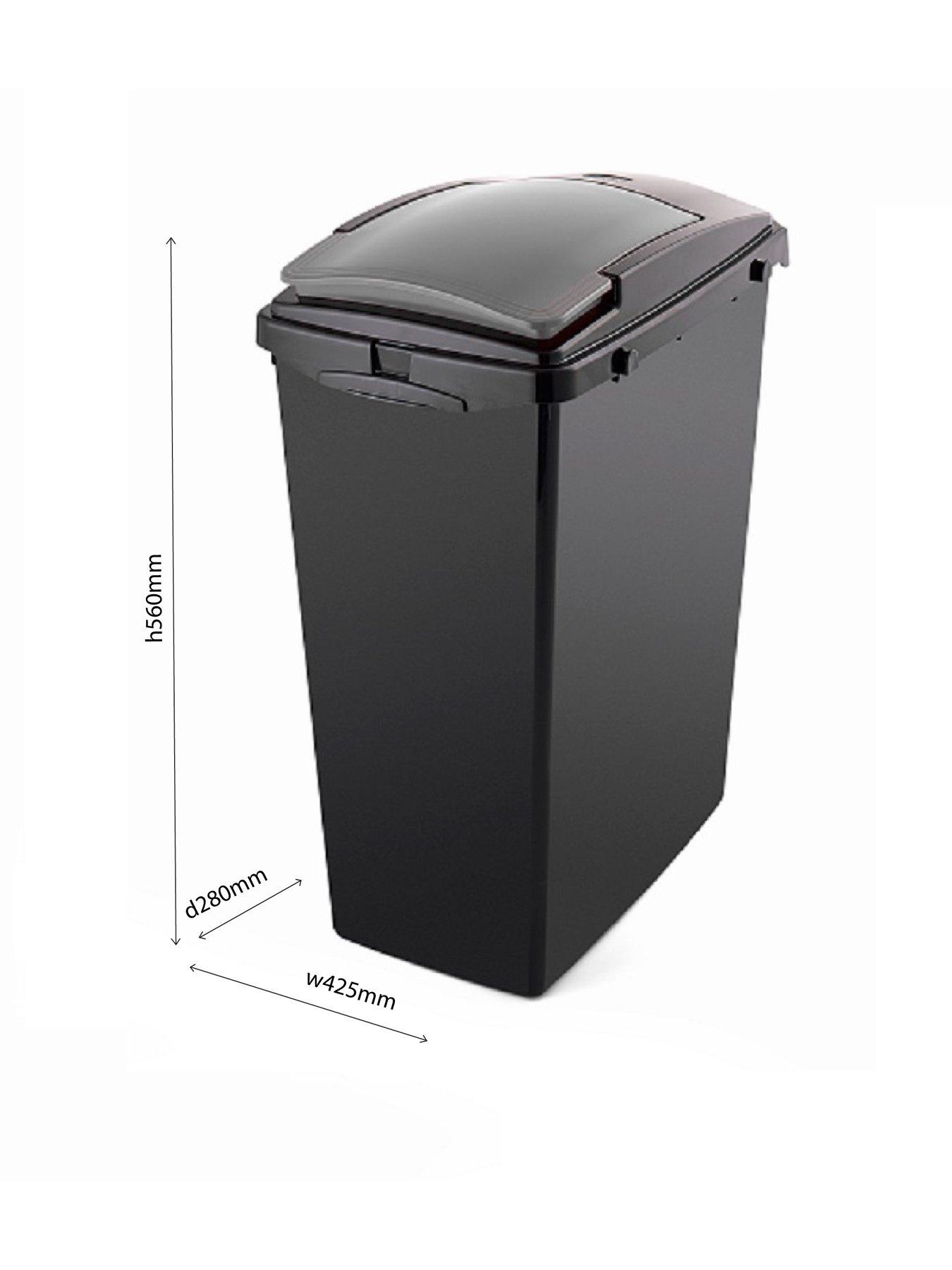 Image 4 of 4 of Addis Set of 3 Recycling Kitchen Utility Waste Separation Bin System