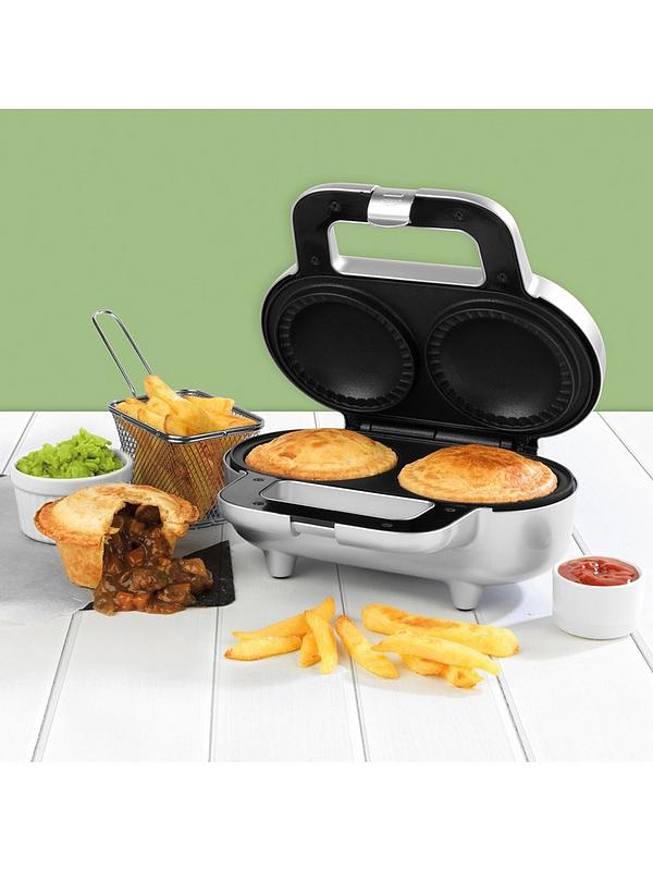 Pie Maker 4-Piece Non Stick Plate Easy Cooking Pastry Bakes Effortless Kitchen 