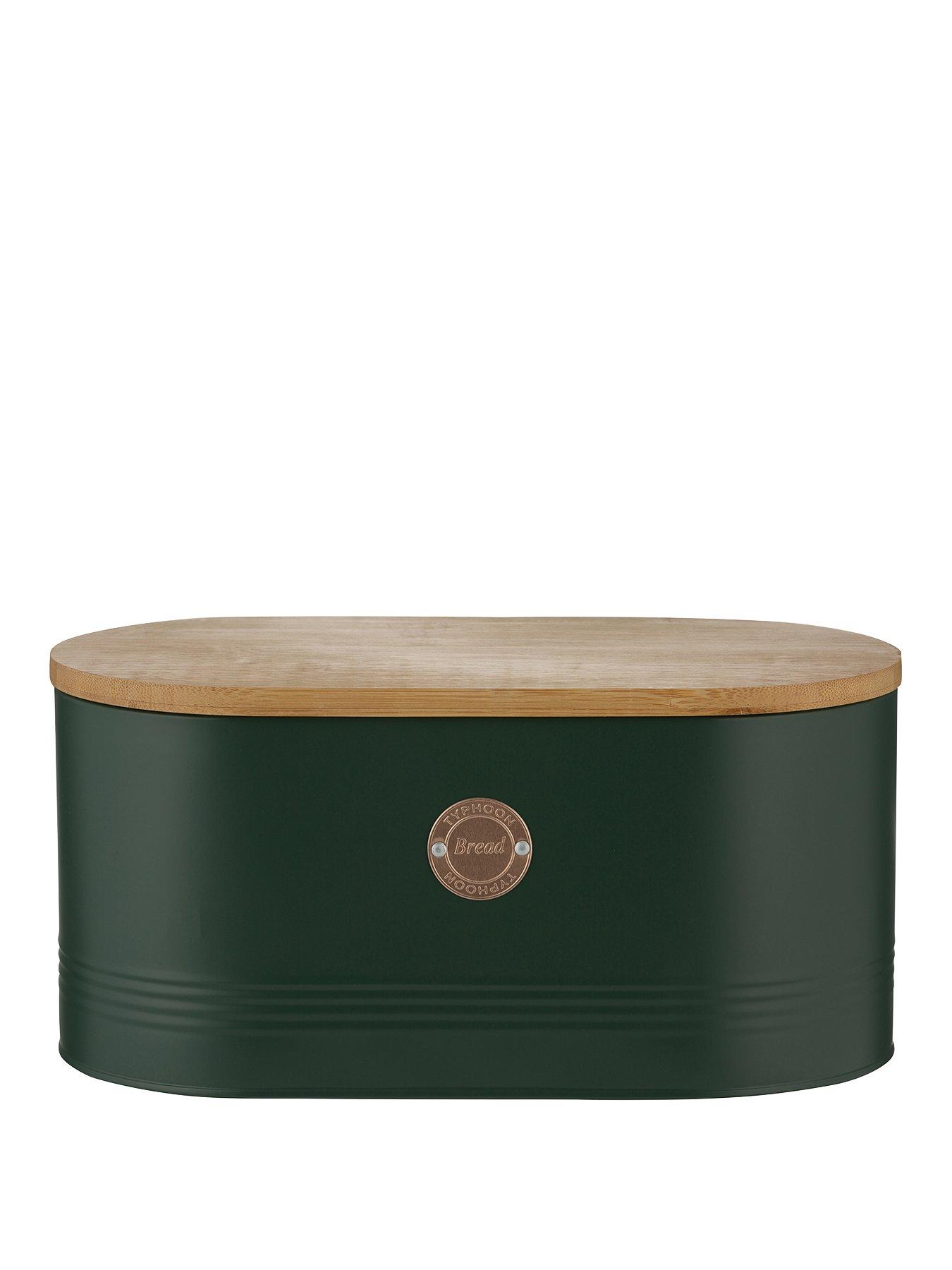 Product photograph of Typhoon Living Bread Bin Ndash Green from very.co.uk
