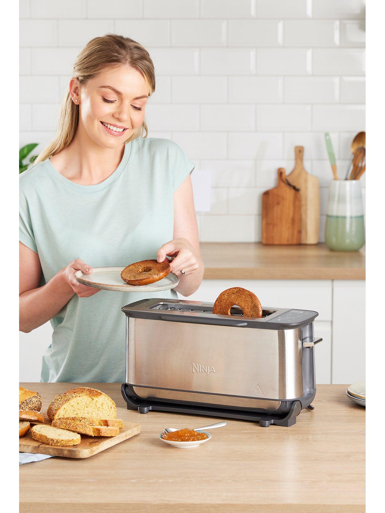 Ninja ST202UK Foodi 3-in-1 Toaster, Grill & Panini Press, Stainless Steel