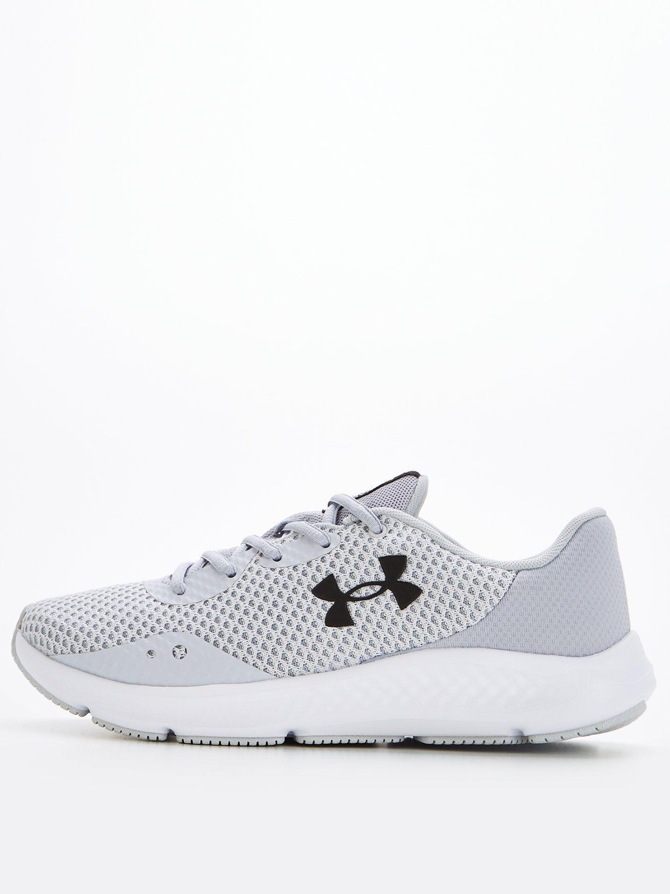 UNDER ARMOUR UA Charged Pursuit 3 Trainers - Grey/Black | very.co.uk