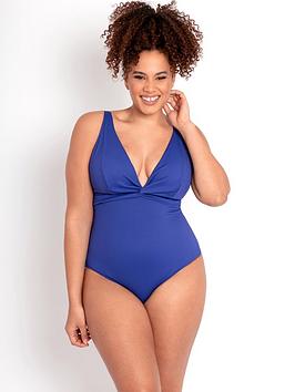 curvy kate twist & shout non wired swimsuit - violet