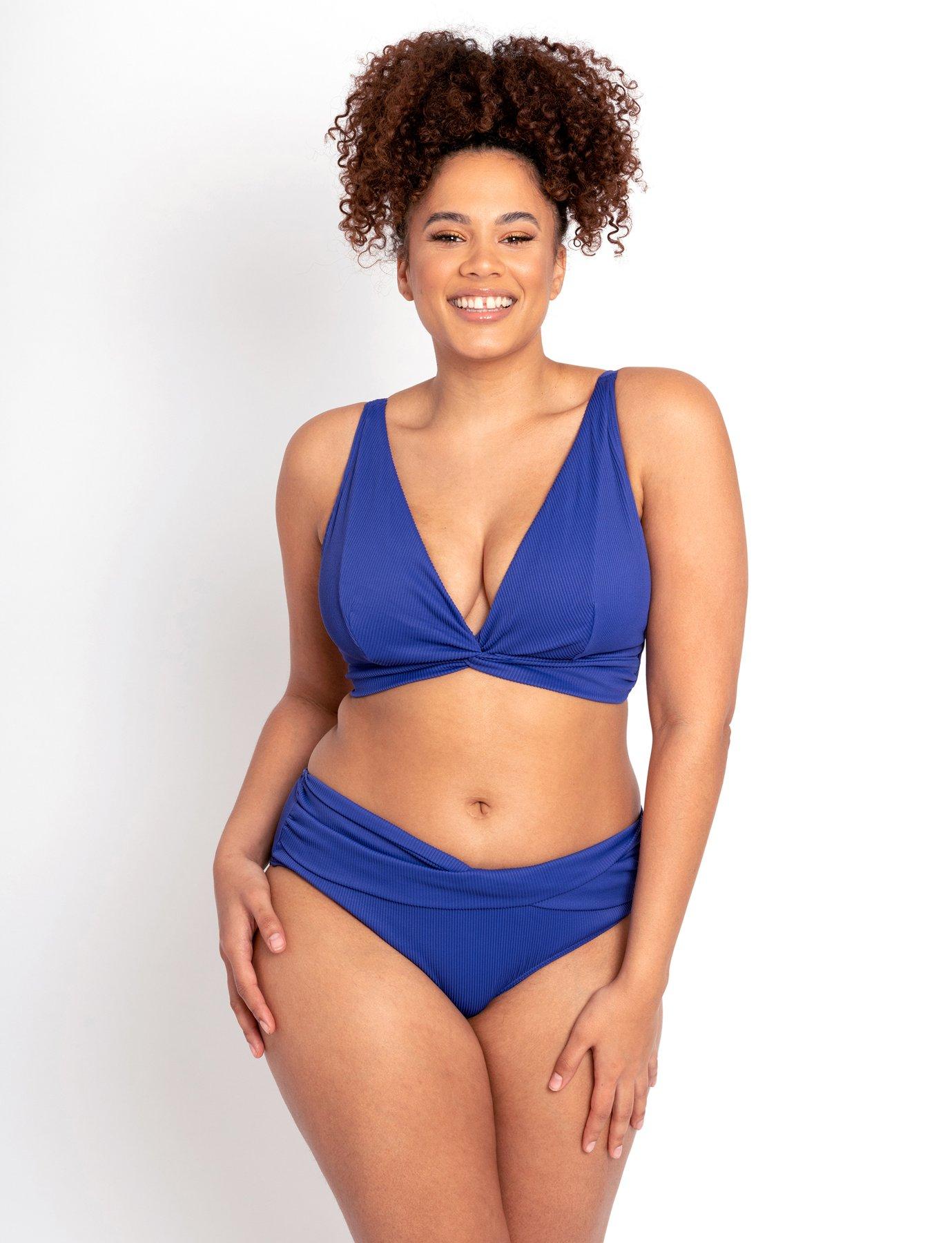 Buy Curvy Kate Holiday Crush Balcony Bikini Top Rust, Rust, Size 34H, Women  Online