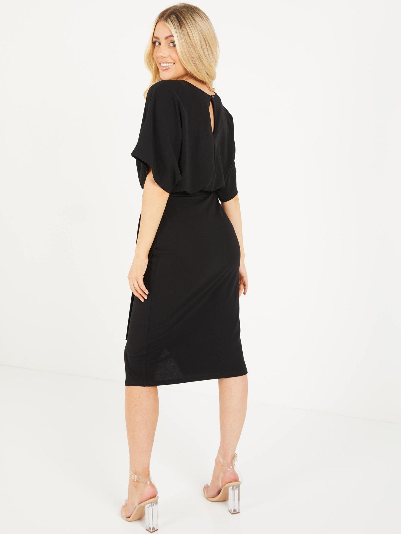 quiz batwing midi dress