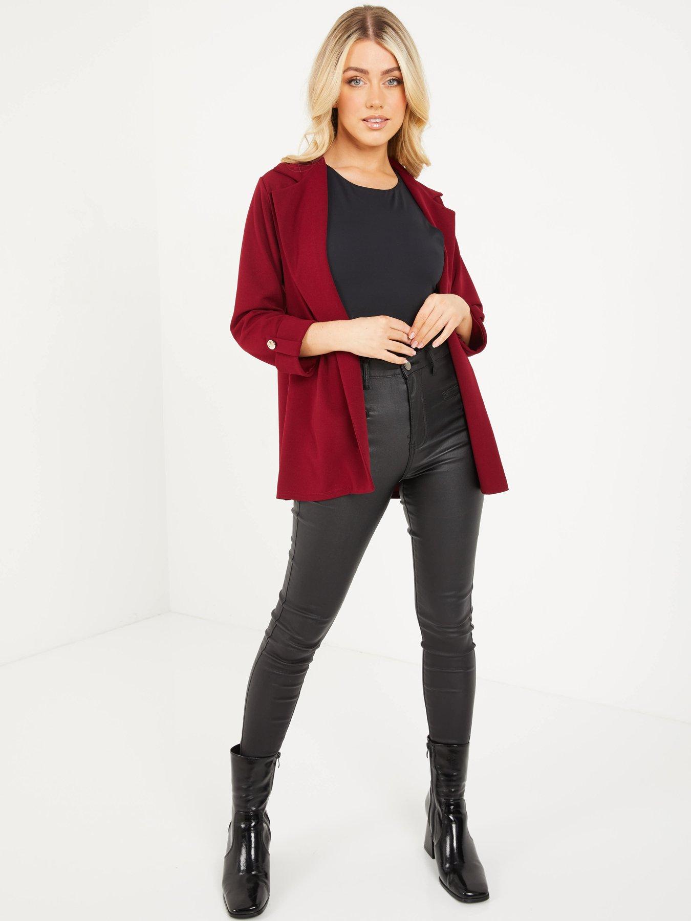quiz red blazer