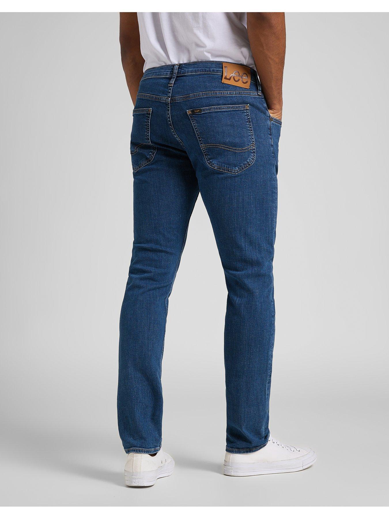 Lee Luke Slim Tapered Fit Jeans - Mid Wash | very.co.uk