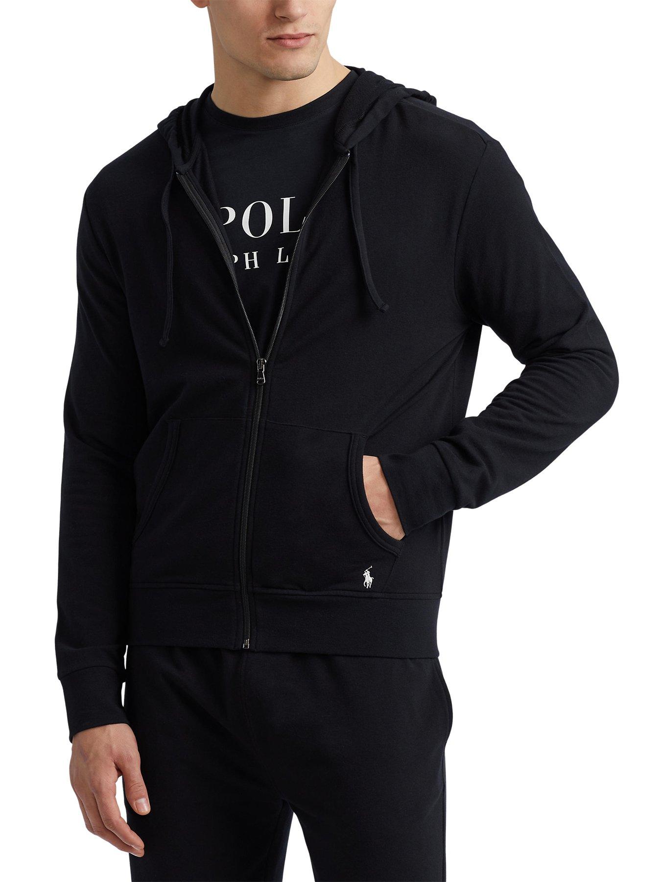 Polo Ralph Lauren Lounge Zip Thru Hoodie - Black 